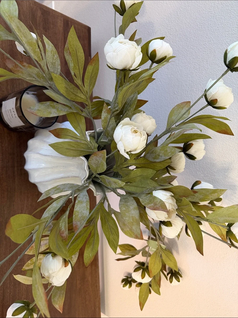 (8) NWT Cream Peony Stems by Ashland